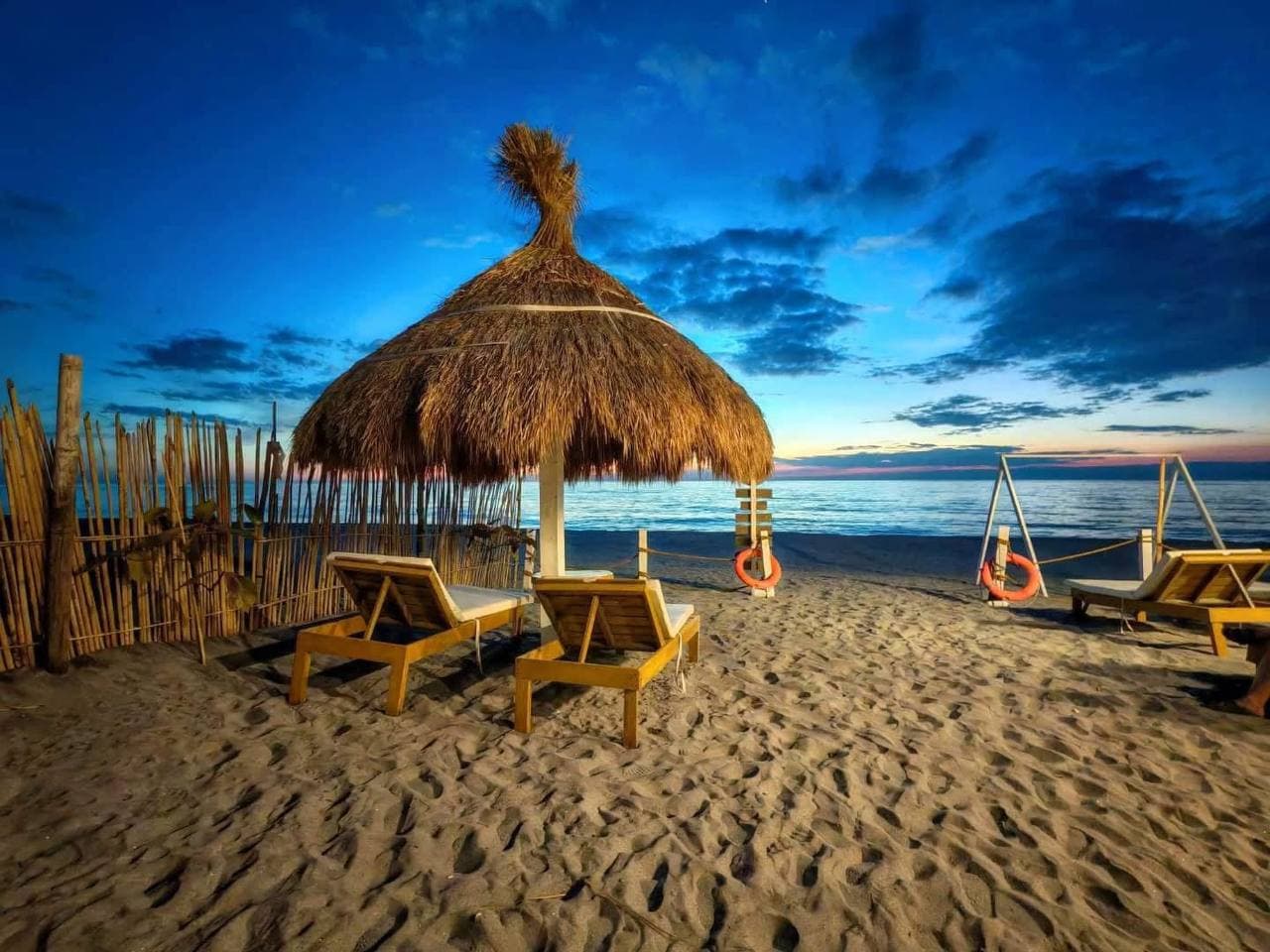 Tropical beachfront at Piero Beach Resort